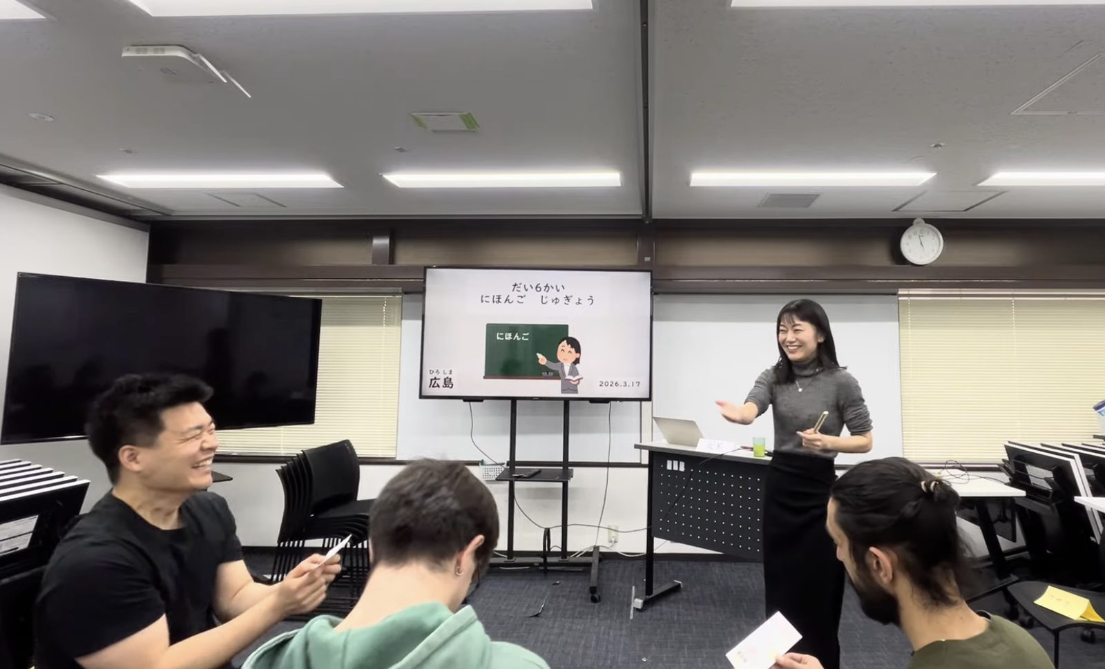 つきあかり日本語教室の授業風景